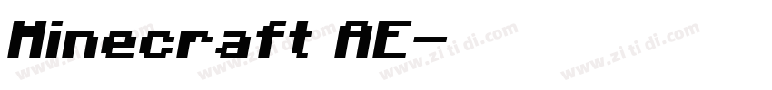 Minecraft AE字体转换